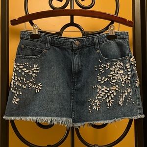 FREE PEOPLE Shine Bright Shine Far Mini Skirt